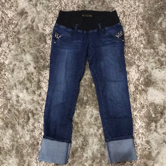 Virgin Only Jeans with rhinestones Sz 28 - Picture 1 of 9